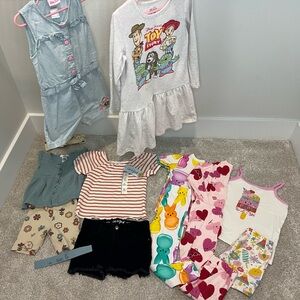 Toy Story Dress and Kids 5T Clothing Bundle